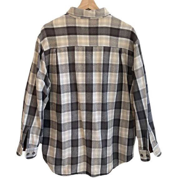 Work Centre Plaid Shacket 100% Thick Cotton - Picture 8 of 10